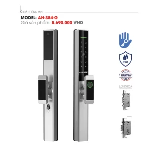 Khóa vân tay cửa nhôm AVOLOCK AN-384-G