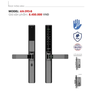 Khóa vân tay cửa nhôm AVOLOCK AN-393-B