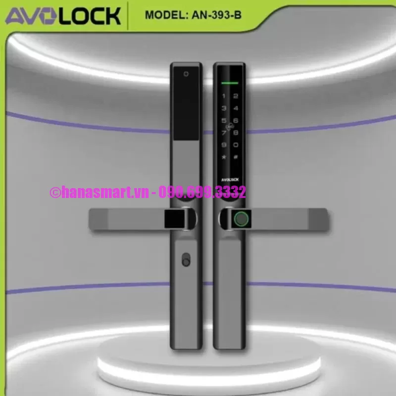 Khóa vân tay cửa nhôm AVOLOCK AN-393-B