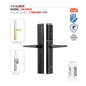 Khóa vân tay cửa nhôm AVOLOCK AN-395-B