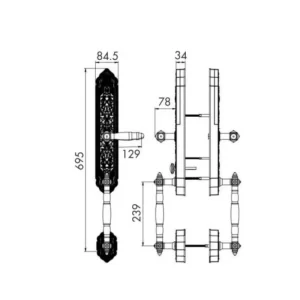 Khóa vân tay đại sảnh AVOLOCK AC-997F-G