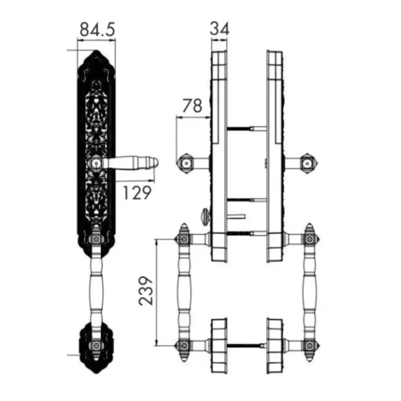 Khóa vân tay đại sảnh AVOLOCK AC-999F-G