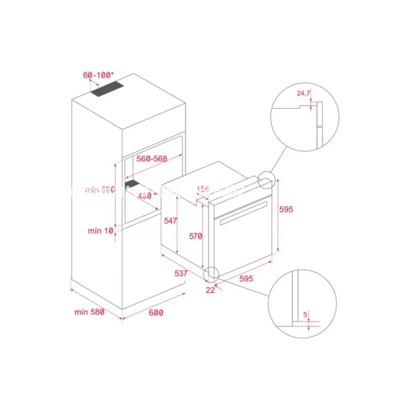 Lò nướng TEKA Air Fry HLB 8416 BK 111000048