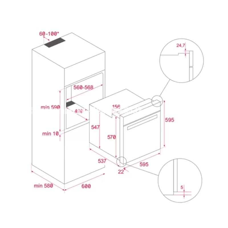 Lò nướng TEKA HLB 8400 BK 111000005