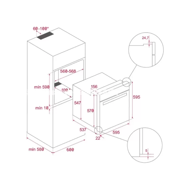 Lò nướng TEKA HLB 8415 BK 111000052