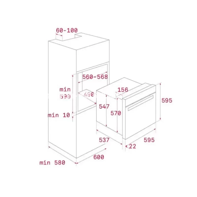 Lò nướng TEKA IOVEN INOX 41560160