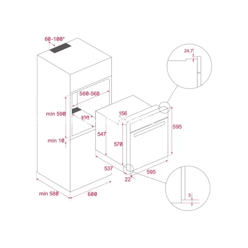 Lò nướng TEKA PIZZA HLB 8600 BK 111000010