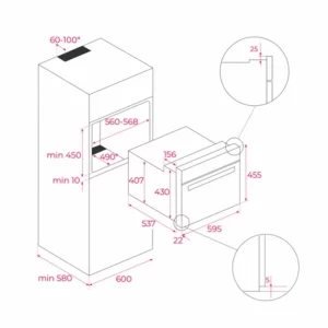 Lò tích hợp TEKA HLC 840 BK-SS 41531020