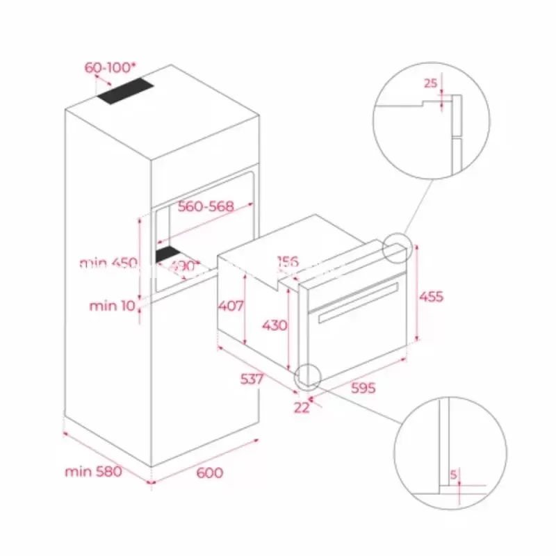 Lò tích hợp TEKA HLC 840 BK-SS 41531020