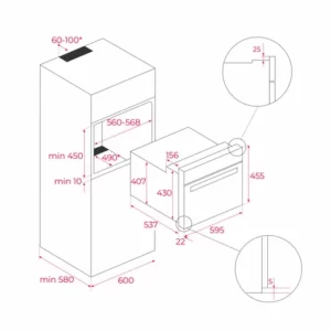 Lò tích hợp TEKA HLC 844C BK-SS 40587602