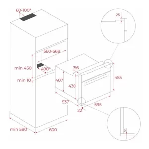 Lò tích hợp TEKA HLC 8470 SC BK 111230011