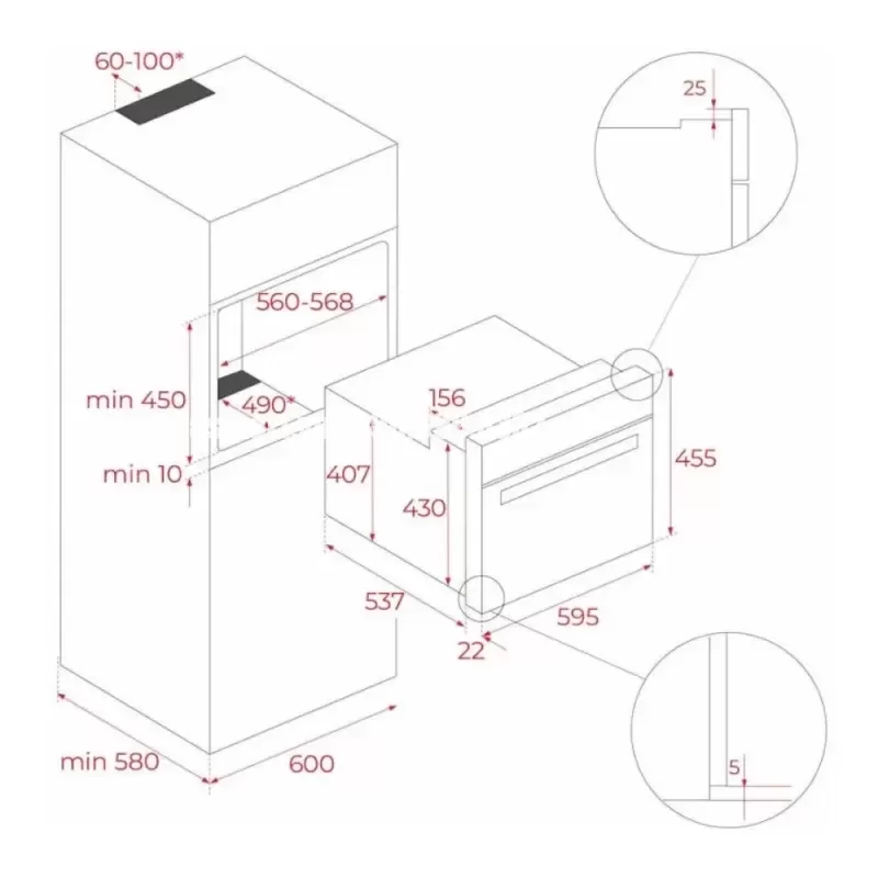 Lò tích hợp TEKA HLC 8470 SC BK 111230011