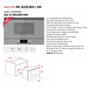 Lò vi sóng TEKA ML 8220 BIS L SM 112030004