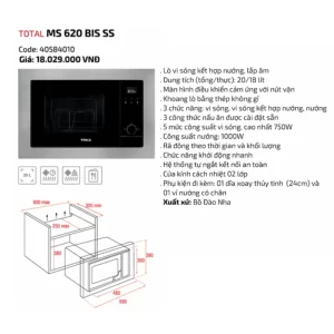 Lò vi sóng TEKA MS 620 BIS SS 40584010