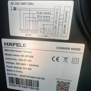 Máy hút mùi Hafele HC-B705B 533.87.797