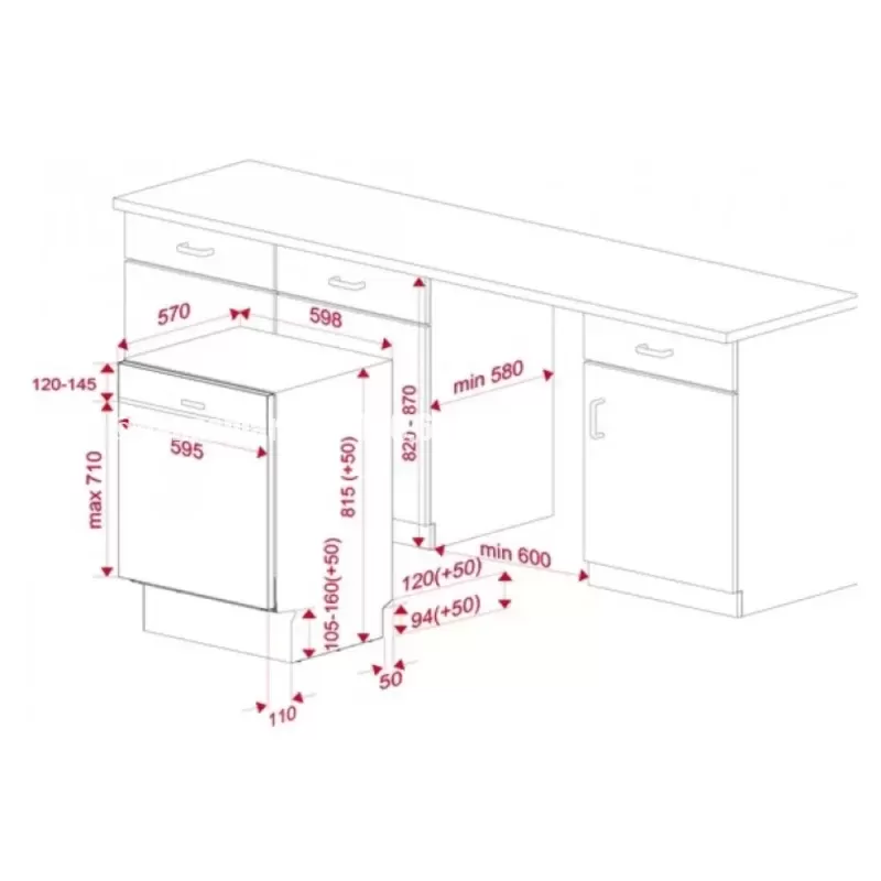 Máy rửa chén TEKA DSI 76850 SS 114260009