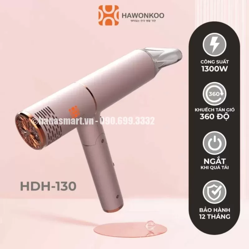 Máy sấy tóc HAWONKOO HDH-130-PK