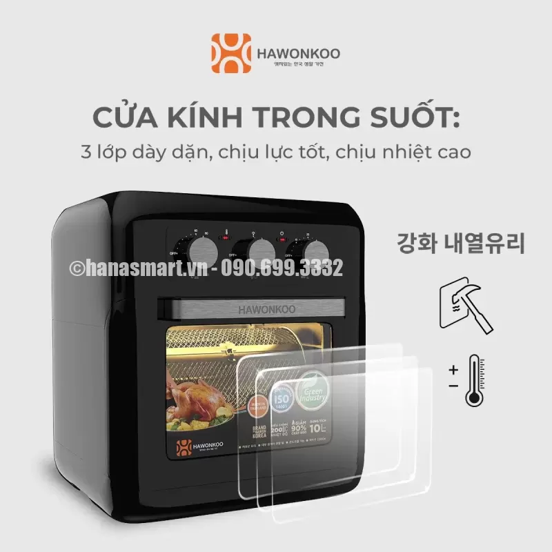 Nồi chiên không dầu HAKOOWOO AFH-100-TQ