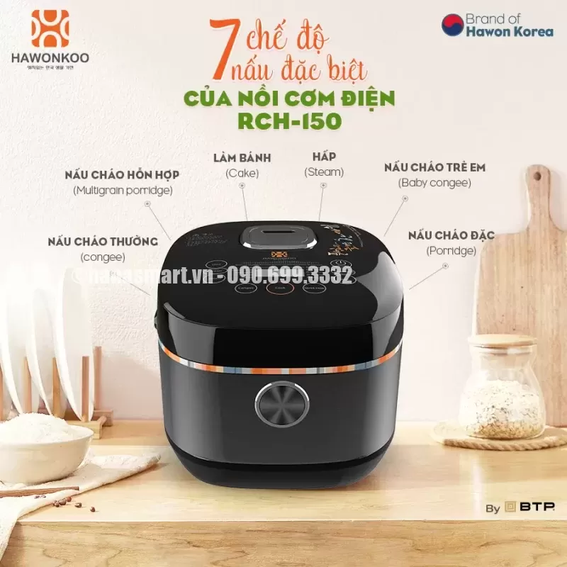 Nồi cơm điện HAWONKOO RCH-150-BA