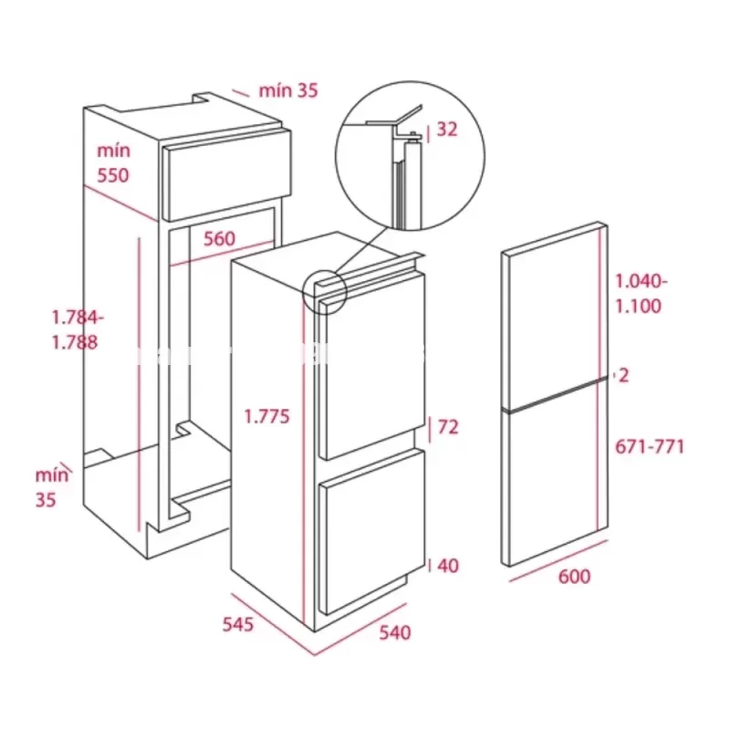 Tủ lạnh TEKA CI3 350 NF 40634573