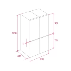 Tủ lạnh TEKA RMF 74830 DSS 113430041