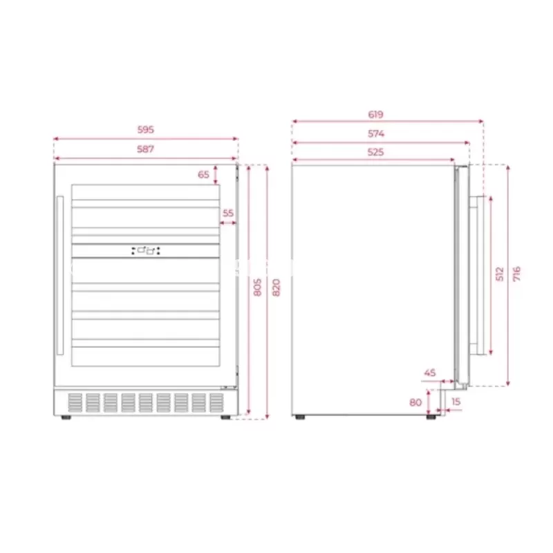 Tủ rượu TEKA RVU 20046 GBK 113600008