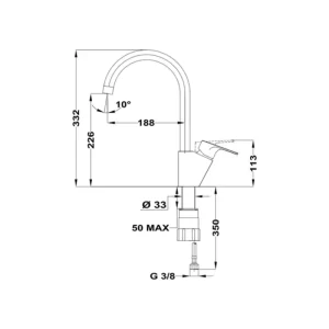 Vòi rửa chén TEKA MTP 995 116030001