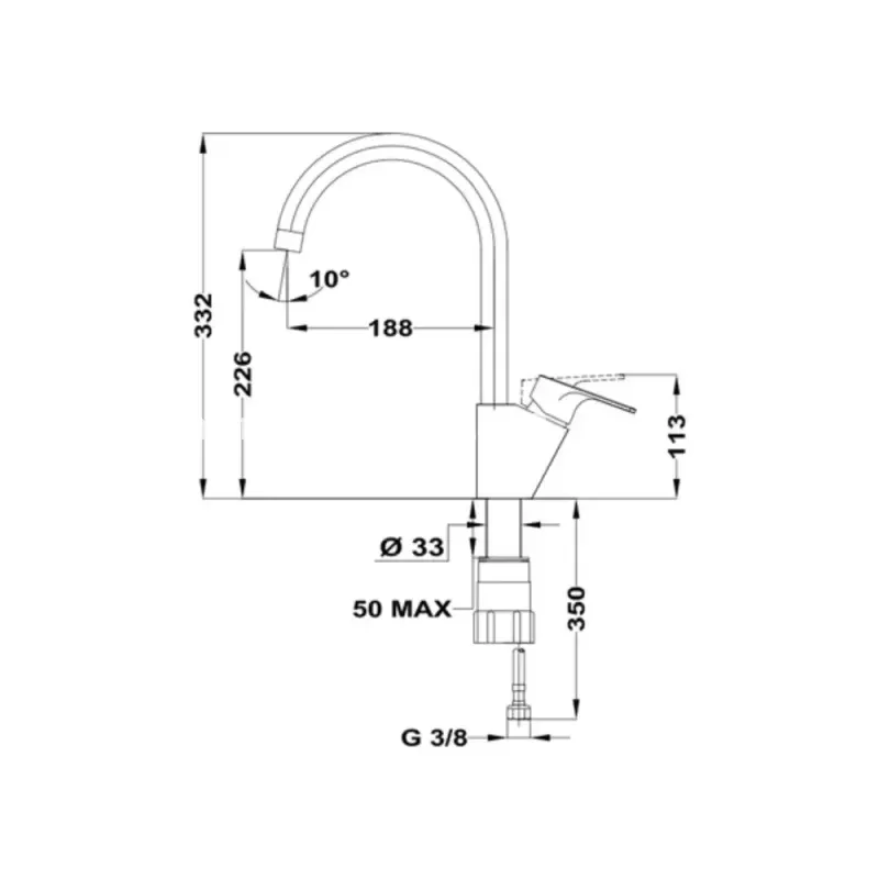 Vòi rửa chén TEKA MTP 995 116030001