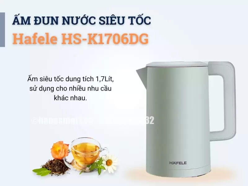 Ấm đun siêu tốc Hafele HS-K1706DG 535.43.549