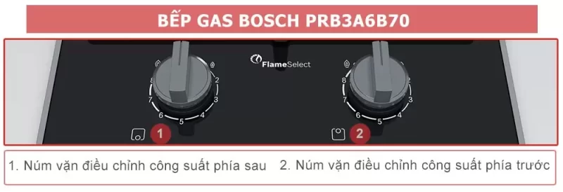 Bếp Gas Bosch PRB3A6B70 Serie 8 22 Bếp Gas Bosch PRB3A6B70 Serie 8
