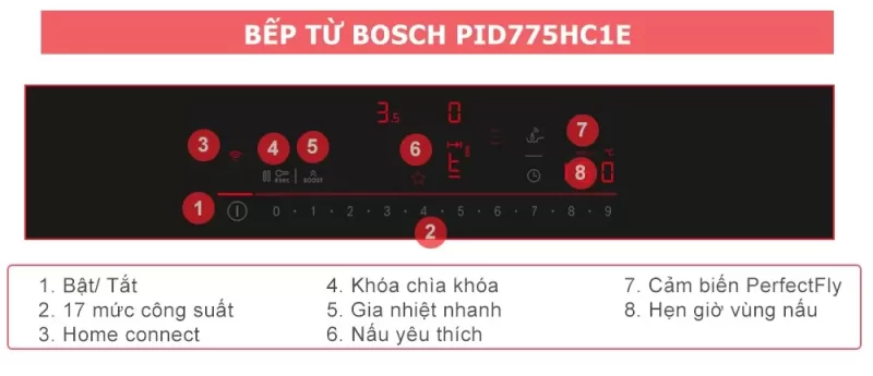 Bếp từ Bosch PID775HC1E Serie 6 19 Bếp từ Bosch PID775HC1E Serie 6