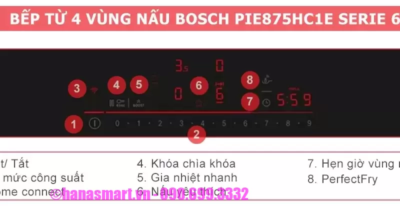 Bếp từ Bosch PIE875HC1E Serie 6 - bep tu bosch pie875hc1e serie 66