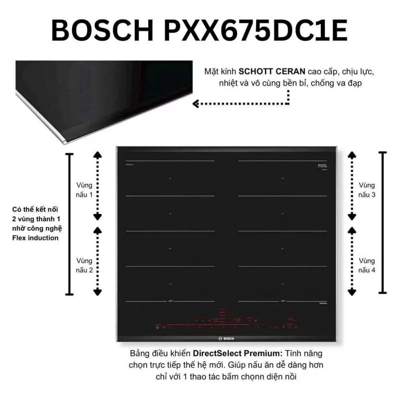 Bếp từ Bosch PXX975DC1E Serie 8 - bep tu bosch pxx975dc1e serie 83