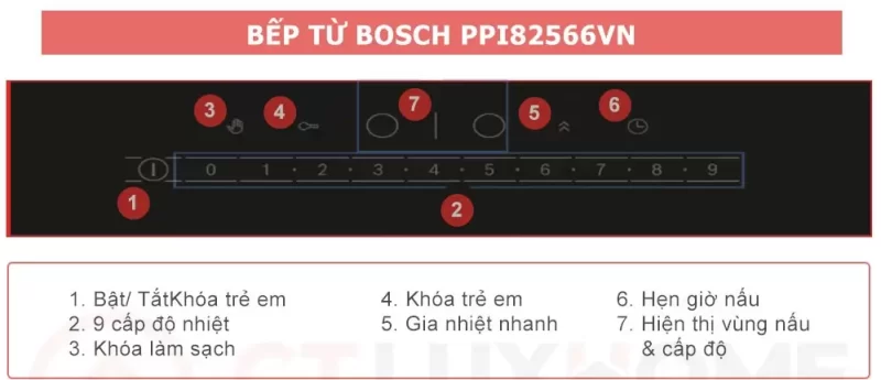 Bếp từ đôi BOSCH PPI82566VN Series 8