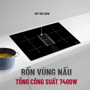 Bếp từ kết hợp hút mùi Hafele HC-IHH77D 536.61.655 - bep tu ket hop hut mui hafele hc ihh77d4