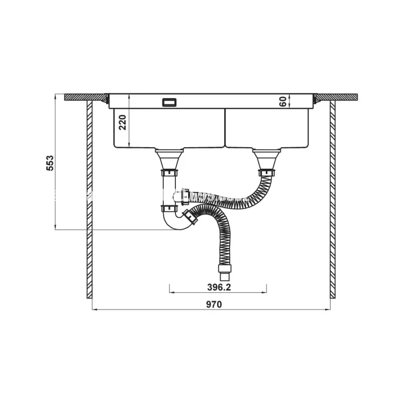 Chậu rửa chén bát Hafele HS21-SSN2S90 567.94.030 - chau rua chen bat hafele hs21 ssn2s90 567 94 03045