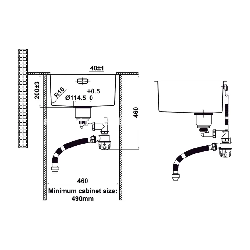 Chậu rửa chén bát Hafele HS24-SSN1S-440 567.24.447 - chau rua chen bat hafele hs24 ssn1s 440 567 24 4475