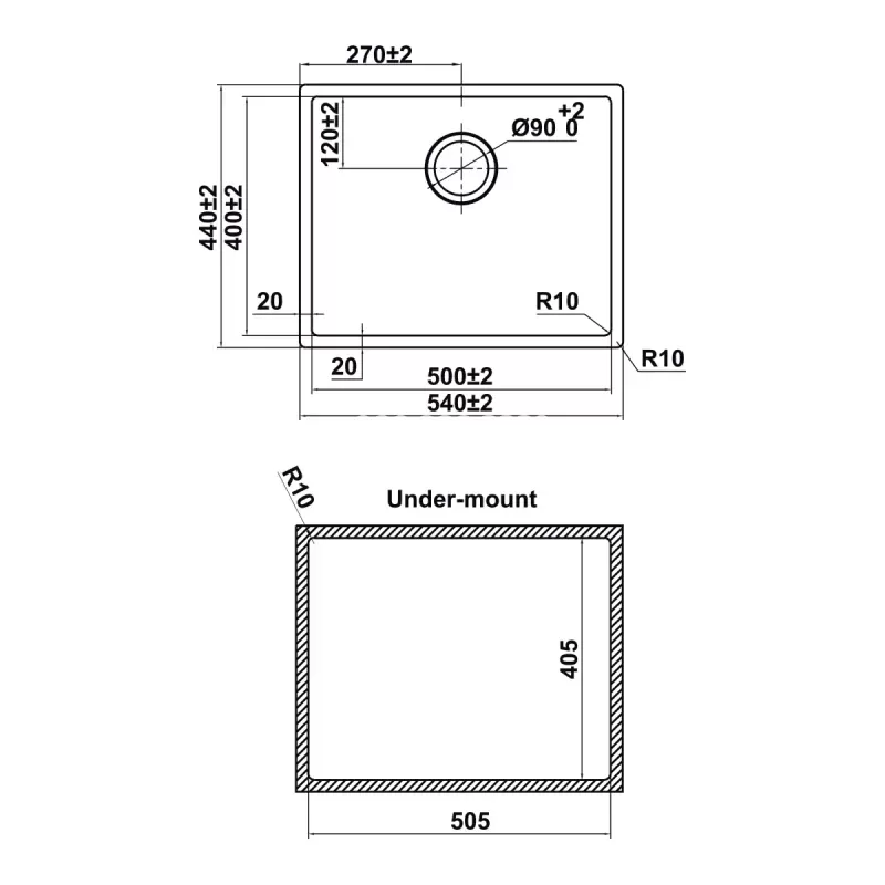 Chậu rửa chén bát Hafele HS24-SSN1S-540 567.24.457 - chau rua chen bat hafele hs24 ssn1s 540 567 24 4572