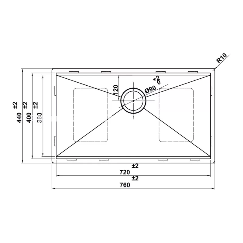 Chậu rửa chén bát Hafele HS24-SSN1S-7644 567.24.467 - chau rua chen bat hafele hs24 ssn1s 7644 567 24 4673