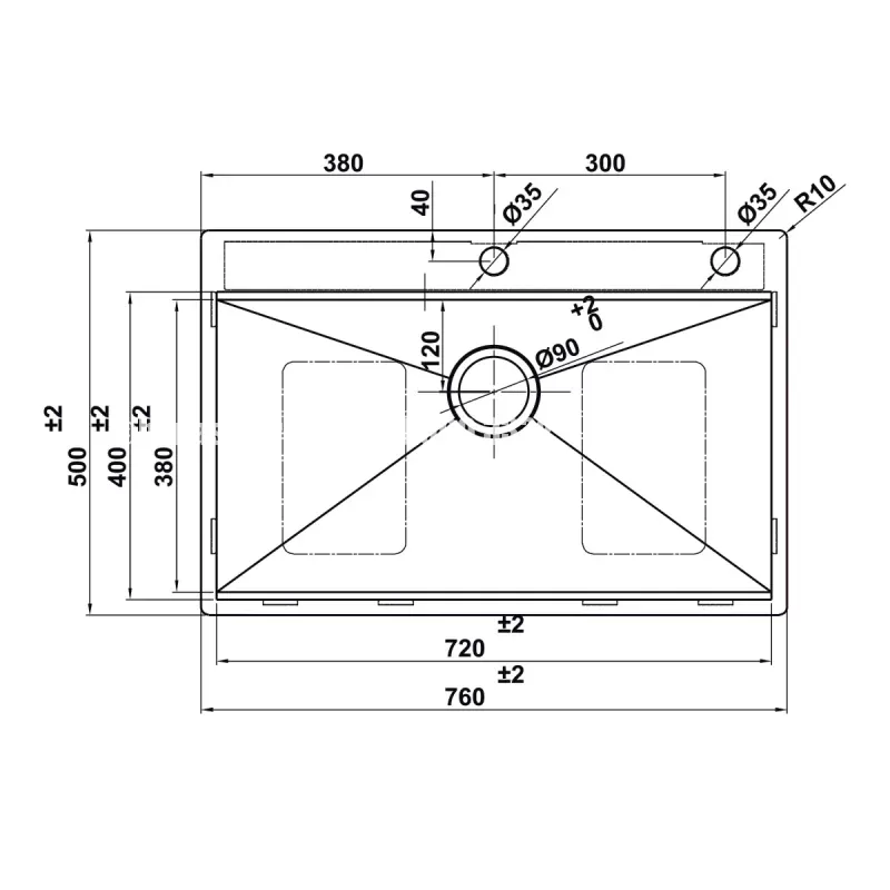 Chậu rửa chén bát Hafele HS24-SSN1S-7650 567.20.627 - chau rua chen bat hafele hs24 ssn1s 7650 567 20 6273