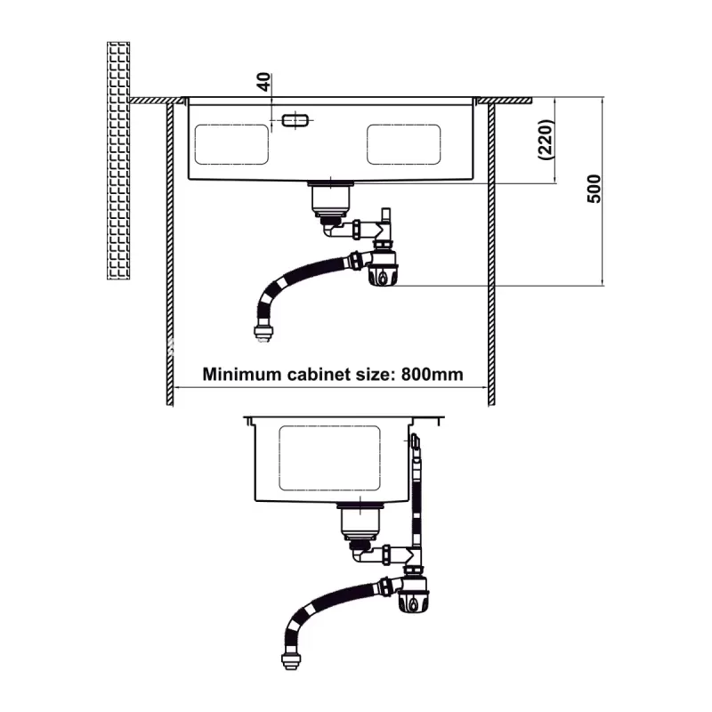 Chậu rửa chén bát Hafele HS24-SSN1S-7650 567.20.627 - chau rua chen bat hafele hs24 ssn1s 7650 567 20 6275