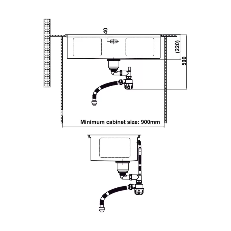 Chậu rửa chén bát Hafele HS24-SSN1S-8644 567.24.477 - chau rua chen bat hafele hs24 ssn1s 8644 567 24 4773