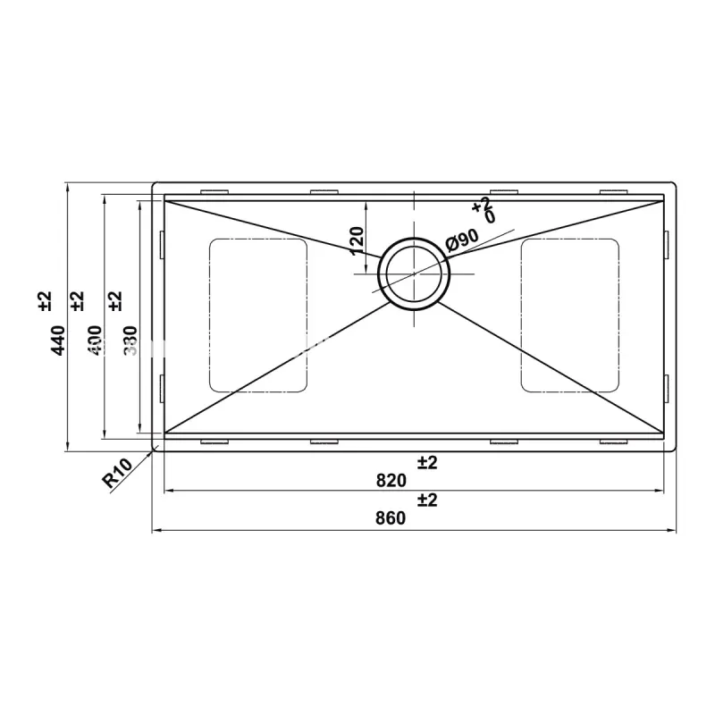 Chậu rửa chén bát Hafele HS24-SSN1S-8644 567.24.477 - chau rua chen bat hafele hs24 ssn1s 8644 567 24 4775