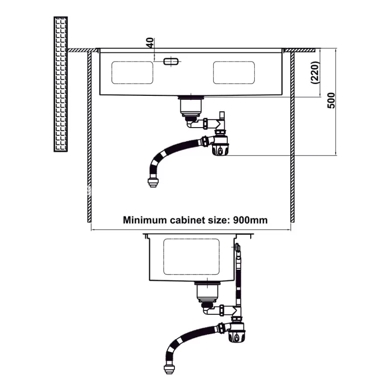 Chậu rửa chén bát Hafele HS24-SSN1S-8650 567.20.637 - chau rua chen bat hafele hs24 ssn1s 8650 567 20 6374