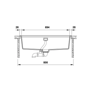 Chậu rửa chén đá Hafele HS20-GEN1S80 570.30.300 - chau rua chen da hafele hs20 gen1s80 570 30 3003