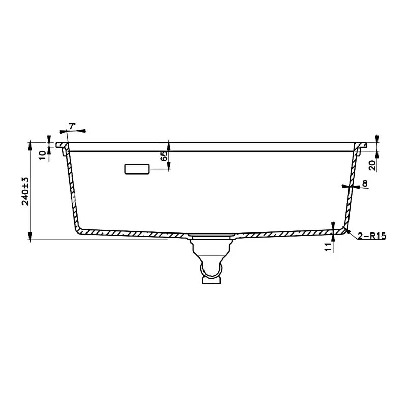 Chậu rửa chén đá Hafele HS22-GEN1S90M 577.25.330 - chau rua chen da hafele hs22 gen1s90m 577 25 3302