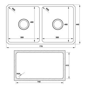 Chậu rửa chén Hafele HS19-SSN2S90S 567.23.020 - chau rua chen hafele hs19 ssn2s90s 567 23 0204