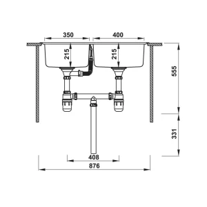 Chậu rửa chén Hafele HS20-SSN2S90L 567.20.546 - chau rua chen hafele hs20 ssn2s90l 567 20 5466