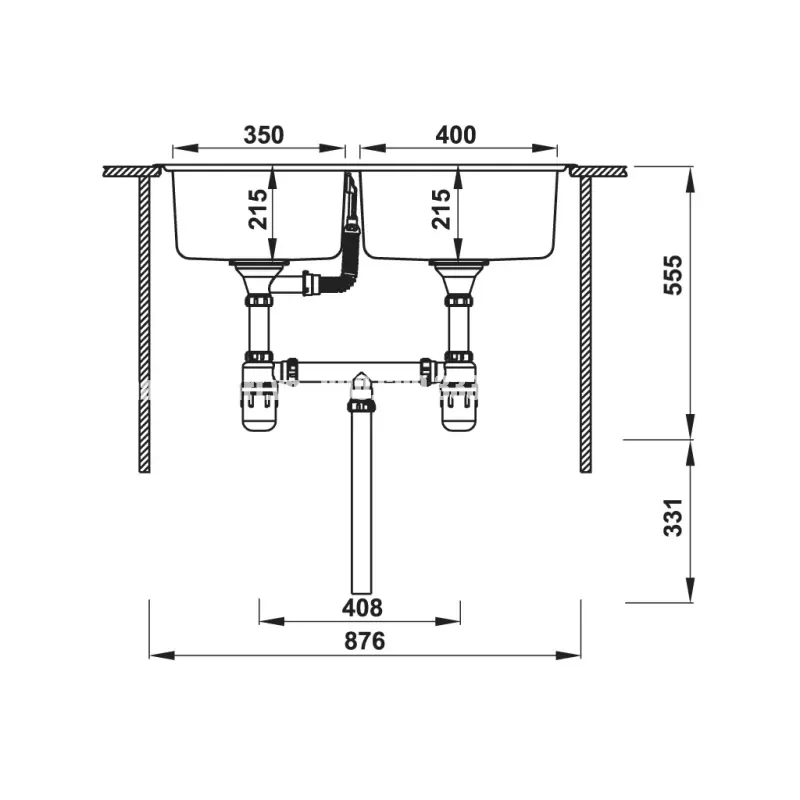 Chậu rửa chén Hafele HS20-SSN2S90L 567.20.546 - chau rua chen hafele hs20 ssn2s90l 567 20 5466