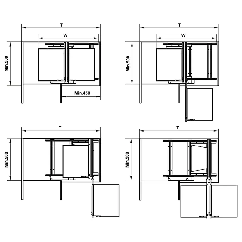 Kệ góc Olla Hafele 595.50.804 - kẹ goc olla hafele 595 50 8043